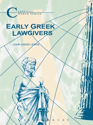 cover image of Early Greek Lawgivers